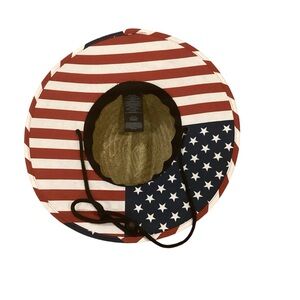 Hurly American Flag Straw Hat